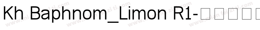 Kh Baphnom_Limon R1字体转换